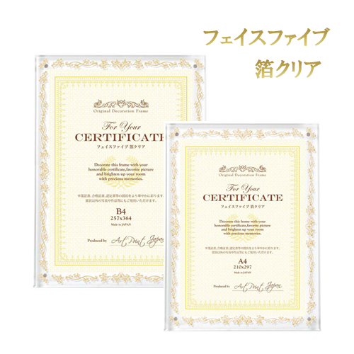 フェイスファイブフレーム＜箔クリア＞