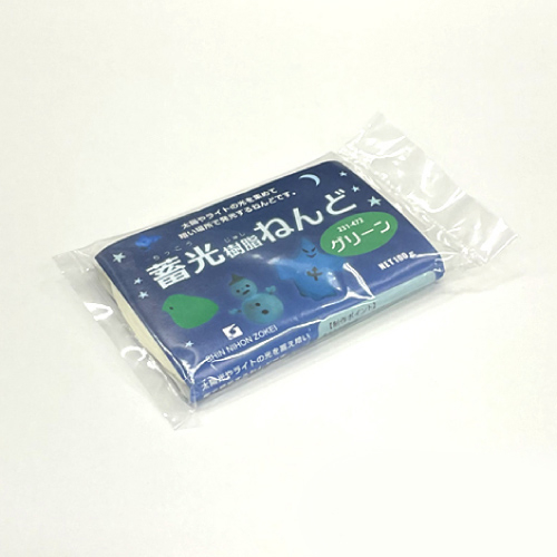 新日本造形 蓄光樹脂ねんど グリーン 100g(231-472)